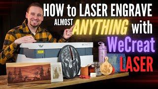 WeCreat Vision Diode Laser Engraver - How to Engrave Almost ANYTHING!