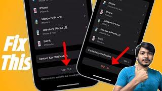How to fix icloud sign out is not available due to restrictions | Apple id sign out is not available