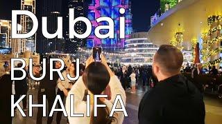 Burj Khalifa in Dubai | Burj Khalifa Fountain Show Vibes | EMAAR Burj Khalifa Light Show | UAE 