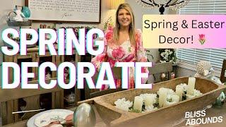 NEW Spring & Easter Decorate with Me 2024! Home Decor  Collab with @yourhomeyourhappyplace5000