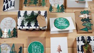 DIY Stamped Christmas Cards | Testing DIY Stamps!