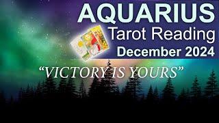 AQUARIUS TAROT READING "VICTORY IS YOURS AQUARIUS" December 2024 #aquarius #december2024 #tarot