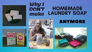 Why I Don't make Homemade Laundry Soap Anymore