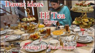 Dawat ideas | Hi - Tea Party | arrange hi tea at home | #dawatideas #friendsparty #eveningteasnacks