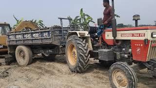 Jcb 3dx Backhoe Loader Machine Sonalika Mahindra  Swaraj Tractor Stuck in | Tractor video (383)