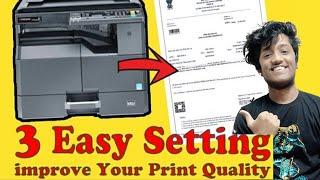 3 Easy setting to improve print quality 100% | Kyocera Taskalfa 1800,1801,2200,2201|