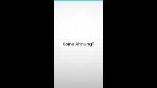 Keine Ahnung?