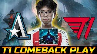 T1 VS ASTER GAME 1 COMEBACK - KUKU BIG RP PLAYS DOTA 2