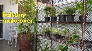 turning my terrace into a cozy balcony garden | budget friendly terrace makeover