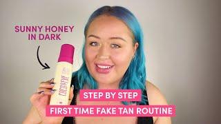 Easy Step by Step Fake Tan Routine at Home for Glowing Skin | Sunny Honey Self Tanner