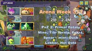 PvZ 2: ARENA STRATEGY WEEK 333 (2M - 2.4M) - Using Free plants and Low level - Gameplay