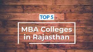 Top 5 MBA Colleges in Rajasthan