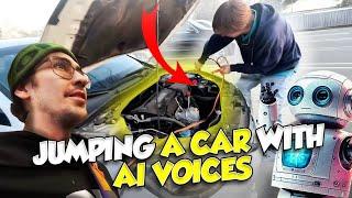 Jumping A Car While Talking With AI Voices