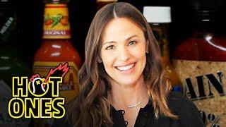 Jennifer Garner Says “Golly” While Eating Spicy Wings | Hot Ones