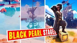 The BLACK PEARL and Jack Sparrow on the Fortnite Map