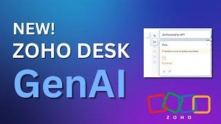 Zoho GenAI Zia LLM for Zoho Desk | Customer Support AI