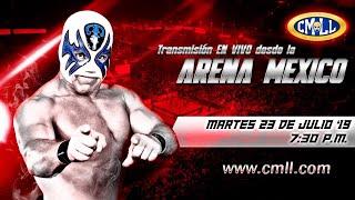 LUCHA LIBRE MARTES DE NUEVOS VALORES EN LA ARENA MEXICO 23 DE JULIO DE  2019 FUNCION COMPLETA