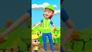 Колеса на мусоровозе #shorts #wheelsonthegarbagetruck #kindergartenpoem #kidsrhymes #farmees