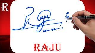 Raju Name Signature Style | R Signature Style | Signature Style of My Name Raju