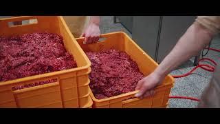 How chorizo sausage made in factory