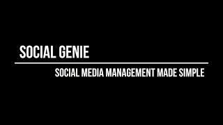 Getting Started with Social Genie - Part 1