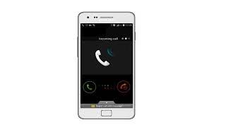 Samsung Galaxy S2 Over the horizon ringtone + incoming call screen