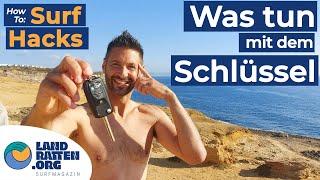 SURF HACK: Elektronischer AUTOSCHLÜSSEL - Problem GELÖST ! - #Surfen #Wellenreiten ‍️