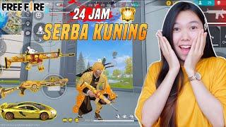 SOLO SQUAD PAKE SERBA KUNING BAR-BAR LANSUNG BOOYAH - FREE FIRE INDONESIA