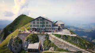 Alpstein von oben: Berggasthaus Schäfler