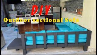 DIY modern outdoor Sectional Sofa Furniture  / Do It Yourself (Hobby)