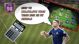 How to calculate your team ovr in FC MOBILE #fcmobile #footballplayer #fifa #fifamobile