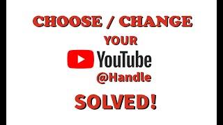 How to Choose or Change Your YouTube Handle Name