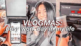 VLOGMAS | busy work day in my life, registering for classes, planning content, & getting gas!