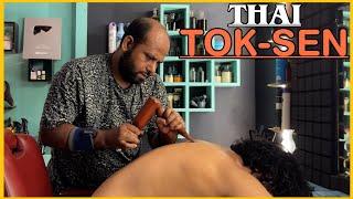 THAI TOK-SEN for Back Pain Relief | Head Massage for INSOMNIA | REIKI MASTER#asmr