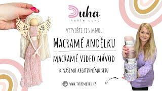 Macramé andělka - DIY video návod pro začátečníky (Macramé angel)