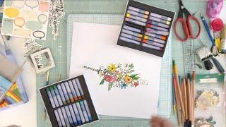 Playing with Pastels and Pencils - Scrapbook Tutorial by Wilna Furstenberg