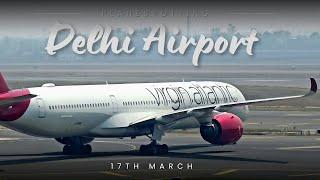 Delhi Airport Plane Spotting | Back to Back B777 Arrivals  | Runway 29L/R | Close-up Action