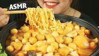 ASMR EATING SPICY NOODLES WITH TOKBOKKI | MỲ CAY TOKBOKKI |  Feedy TV