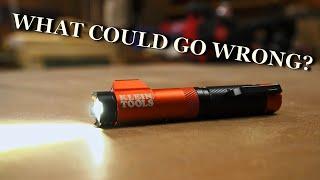 Klein Rechargeable Focus Flashlight with Laser,  What’s the worse that could happen?