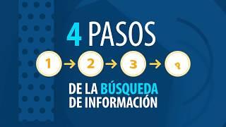 Los 4 pasos de la búsqueda de información
