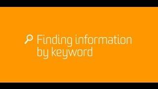 Finding information by keywords