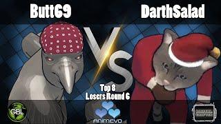 Butt69 Crowrilla vs Darth Salad Walking Cat   Fight of Animals AnimEVO 2020 Top 8 Losers R6