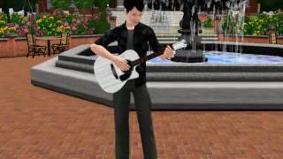 Sims 3 - Playing the Guitar