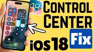 iOS 18: Control Center Not Working on iPhone (9 Fixes) 15, 14, 13, 12, 11 Series