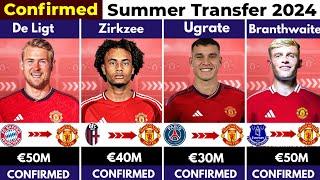  ALL CONFIRMED TRANSFER SUMMER 2024, ⏳️Zirkzee to United , De Ligt to United , Branthwaite to Uni