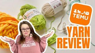 Is Temu Yarn Worth the Hype?  My honest yarn review of 4 Temu Yarns