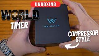 COMPRESSOR STYLE WORLD TIMER FROM MICROBRAND, UNBOXING!