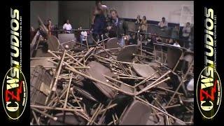 CZW: Zandig & Mondo bury Z-Barr under hundreds of chairs (CZWstudios.com)