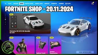 *NOVÝ* FORTNITE SHOP! I 20.11.2024 I PORSCHE 911 GT3, ARKON SKIN!