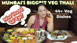 First time trying a Massive 44+ Dish Veg Thali in Mumbai – Dara Singh Thali